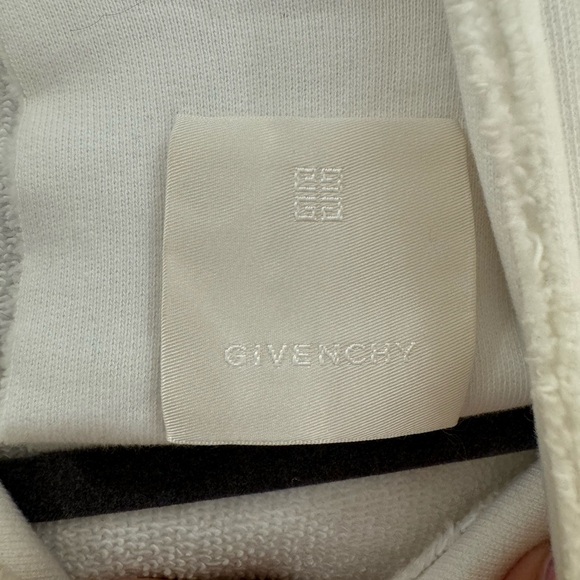 Givenchy Women's White Cotton 4G Printed Drawstring hoodie - Picture 4 of 11